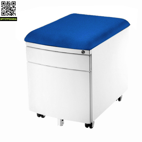 Тумба PURE COMF-Pro Тумба PURE COMF-ProДетская мебель: тумбы, стеллажи, приставки<br>Пятое направляющее колесико, используйте как стул, два ящика, закрывается на замок<br>