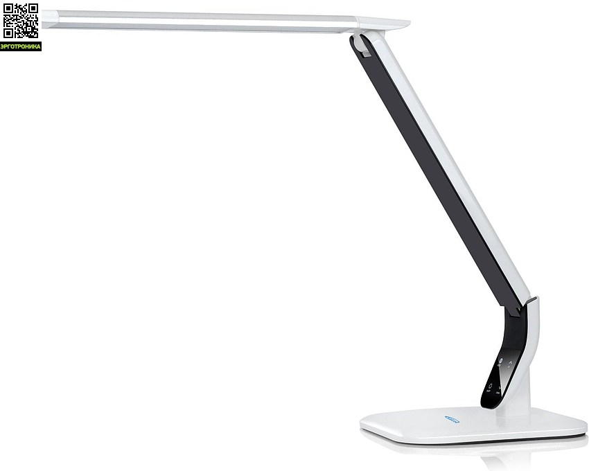 Настольная LED лампа Ergotronic DE1718 Настольная LED лампа Ergotronic DE1718Настольный свет<br>Отличная LED лампа, блокирующая ультрафиолетовое излучение. Натуральный свет без бликов, 3 спектра (для работы и учебы, для чтения и для релаксаций), 5 уровней яркости, сенсорное управление.Легко регулируется<br>