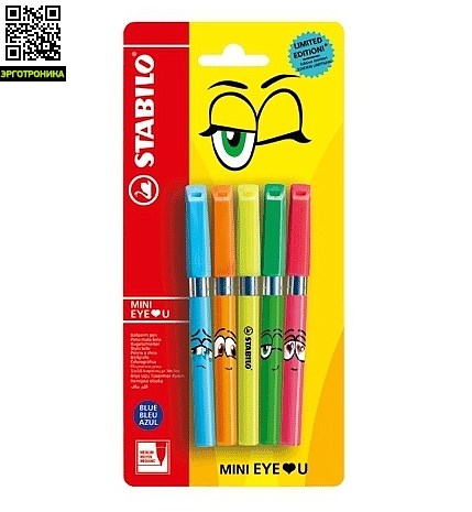 Набор шариковых ручек STABILO 828mini EYE ? U (5 шт.) Набор шариковых ручек STABILO 828mini EYE ? U (5 шт.)Ручки<br><br>