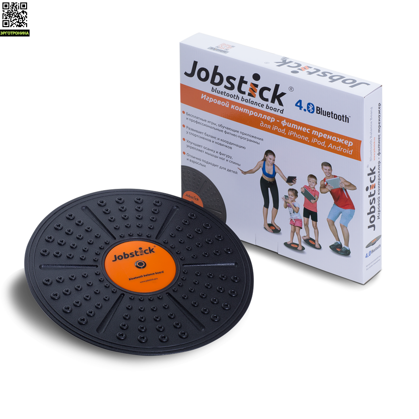 Фитнес тренажер Jobstick Fun Фитнес тренажер Jobstick FunФитнес<br>Помогает поддерживать организм в тонусе<br>Способствует улучшению координации<br>Способствует снижению веса<br>