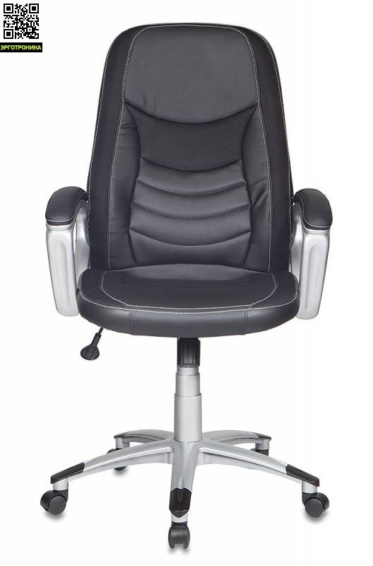 Кресло Руководителя T-9910/BLACK Кресло Руководителя T-9910/BLACKКресла персонала<br>Механизм качания<br>Регулировка высоты (газлифт)<br>Подлокотники пластиковые, с мягкими накладками<br>Крестовина пластиковая<br>Ограничение по весу: 120 кг<br>Материал обивки: искусственная кожа, ткань (вставки)<br>