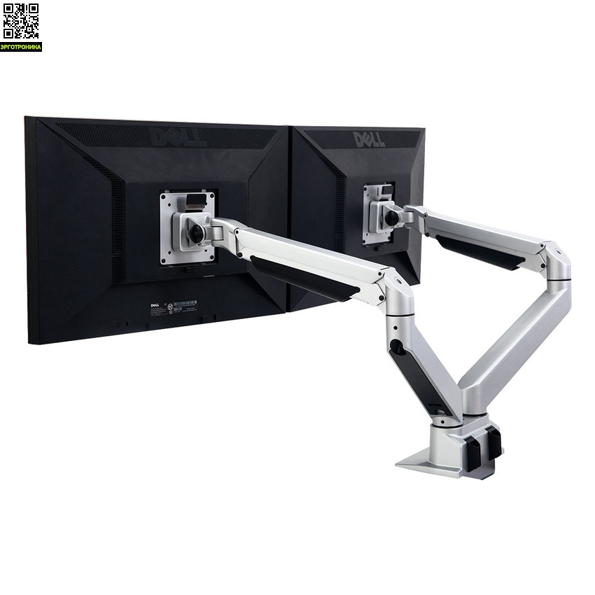 Кронштейн для 2-х LCD/LED мониторов ProSolution-K40 Кронштейн для 2-х LCD/LED мониторов ProSolution-K40Крепления<br>Легкий монтаж при помощи съемной пластины<br>Вращение экрана на ±90° дает возможность размещения монитора, как в вертикальном, так и в горизонтальном положении<br>Система легкой регулировки 3D Motion System специальный сферический шарнир позволяет легко и точно регулировать положение монитора<br>Газовая пружина GAS SPRING<br>