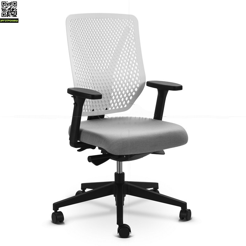 Офисное кресло WHY Chair Офисное кресло WHY ChairЭргономичные кресла<br>Основной акцент WHY-Chair - это дизайнерская спинка, выполненная в виде сот, что добавляет большей воздушности пластику. Цвет спинки может быть черным, белым или серым (под заказ).<br>Это кресло необычайно функционально. Оно оснащено псертифицированным и проверенным временем синхро-механизмом Donati, корейским газ-патроном и обладает общирным спектром регулировок:<br>