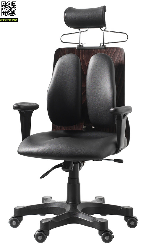 Ортопедическое офисное кресло Duorest DR-150A Ортопедическое офисное кресло Duorest DR-150AЭргономичные кресла<br>Кресла серии DUOREST Cabinet DR-150 Aукомплектованы регулируемым по высоте подголовником и вешалкой для одежды. Оригинальное техническое решение конструкции подголовника позволяет почувствовать себя комфортно на протяжении долгих часов работы, а вешалка не будет лишней людям, ценящим время.<br>Компьютерное кресло оснащено системой двойной спинки DUOREST BACKREST. Части спинки установлены на эластичные каучуковые соединители, отвечающие за беспрепятственное изменение угла спинки в зависимости от положения п<br>