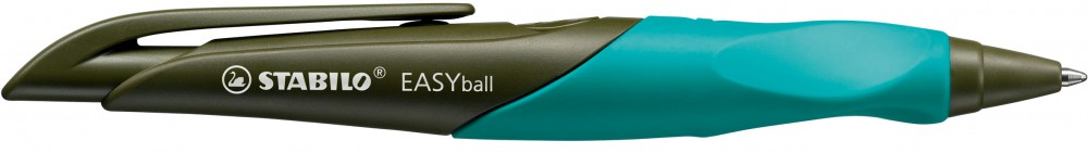 Автоматическая шариковая ручка Stabilo EASYball (Оливковый/синий (для ...