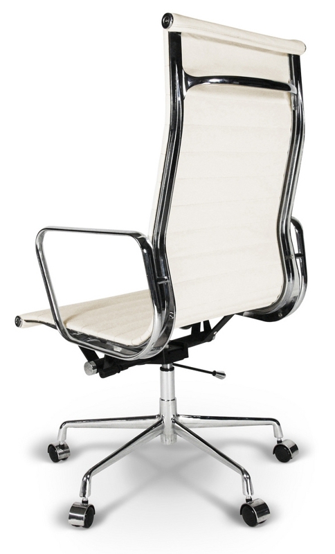 Кресло eames style hb soft pad executive chair ea 219 кремовая кожа