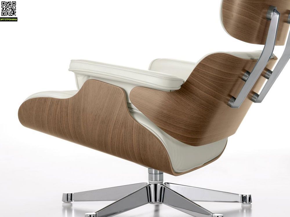 Кресло eames style lounge chair ottoman