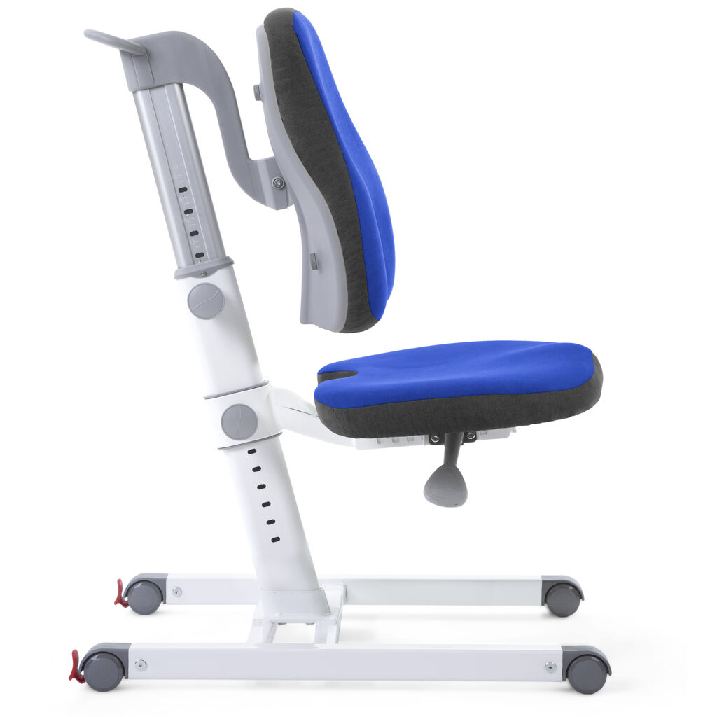 Растущее кресло-трансформер SlideUP с одинарной спинкой (Белая эко-кожа ...