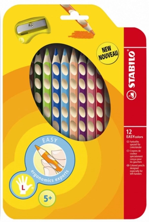  Набор цветных карандашей  EASYcolors, 12 цветов с точилкой 