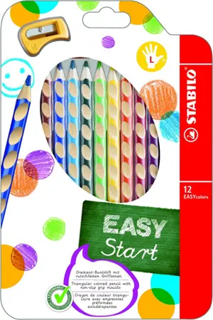 Набор цветных карандашей  EASYcolors, 12 цветов с точилкой
