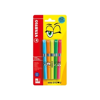 Набор шариковых ручек STABILO 828mini EYE ♥ U (5 шт.)