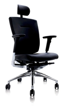 Офисное ортопедическое кресло для руководителя DuoFlex Leather