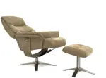Кресло-реклайнер для кабинета с пуфом для ног Relax Boss
