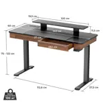 Стол для компьютера EUREKA ERK-ED-I55 c электрической регулировкой