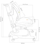 Ортопедическое детское кресло Agosto Cubby