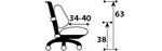 Растущее кресло с двойной спинкой ErgoKids Y-417