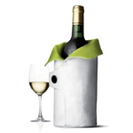 Чехол охлаждающий для вина Cool Coat (лайм/белый)