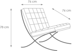 Кресло Barcelona Style Chair