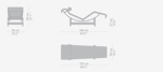 Кресло-шезлонг Le Corbusier Style Chaise Longue LC4