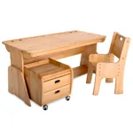 Парта-растишка Школярик С-412, 120 см. с двумя пеналами, стульчиком и  тумбой