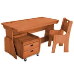 Парта-растишка Школярик С-412, 120 см. с двумя пеналами, стульчиком и  тумбой