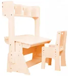 Парта-растишка Школярик C-470, 70 см. с пеналом, со стульчиком и надстройкой