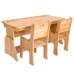 Парта-растишка Школярик С-886  для двоих без пенала с двумя стульчиками