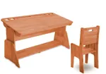 Парта-растишка Школярик С-412 с двумя пеналами и стульчиком