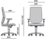 Офисное кресло Sokoa Tertio T
