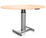 Регулируемый стол Ergostol Uno H Дуб. Круглый.