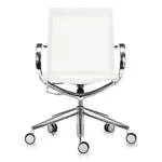 Кресло Mercury LB белая сетка, мат. алюминий