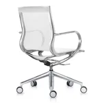 Кресло Mercury LB белая сетка, мат. алюминий