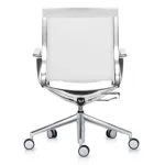 Кресло Mercury LB белая сетка, мат. алюминий