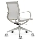 Кресло Mercury LB белая сетка, белый пластик