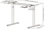 Стол для работы стоя и сидя Ergostol Fit с ручной регулировкой высоты