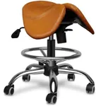 Кожаный Стул-седло Gravitonus EZDuo HardLeather