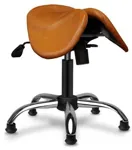 Кожаный Стул-седло Gravitonus EZDuo HardLeather