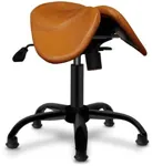 Кожаный Стул-седло Gravitonus EZDuo HardLeather