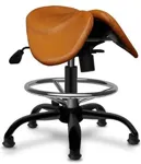 Кожаный Стул-седло Gravitonus EZDuo HardLeather