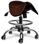 Кожаный Стул-седло Gravitonus EZDuo HardLeather