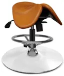 Кожаный Стул-седло Gravitonus EZDuo HardLeather