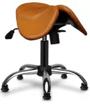 Кожаный Стул-седло Gravitonus EZDuo HardLeather