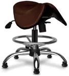 Кожаный Стул-седло Gravitonus EZDuo HardLeather