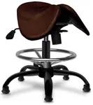 Кожаный Стул-седло Gravitonus EZDuo HardLeather