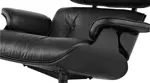 Кресло Eames Style Lounge Chair & Ottoman Total Black Limited Edition