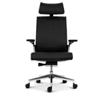 Эргономичное кресло руководителя Match черная кожа