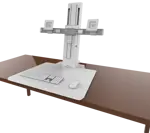 Ergotron WorkFit-SR Рабочее место для двух мониторов