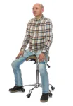 Мужской стул-седло Smartstool SM03B со спинкой