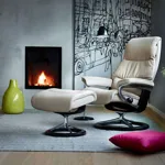 Кресло-реклайнер с пуфом View Signature Set