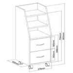 Комплект парта-трансформер FunDesk Sognare и кресло Primavera II + тумбочка SS15